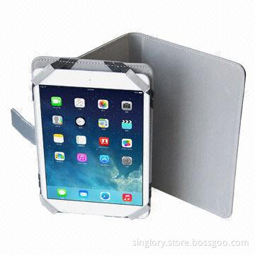 Leather Case for Samsung Tab 3 10.1-inch/P5210, with Elastic Strap, OEM Logos Welcomed